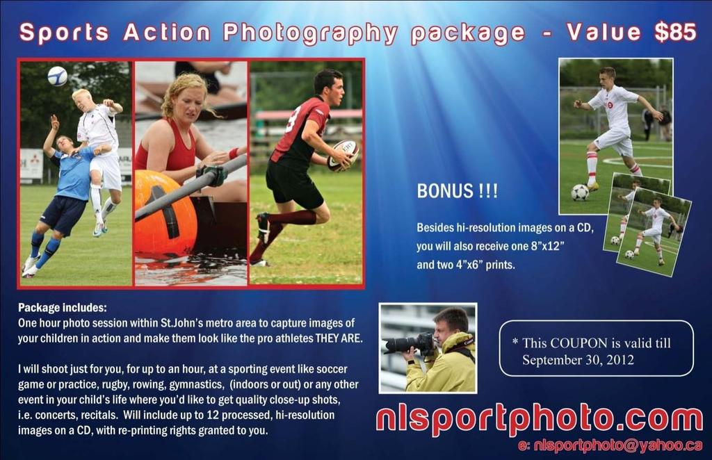 6 Leading Bid: $35 Lot #17 5 Dozen Molson s Beer Value: $115 Reserve bid $50 Leading bid: $90 Lot #18 Sports Action Photography Package 1 hr Action photo shoot of your children at a practice or game