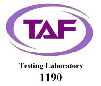 , would like to declare that the tested sample has been evaluated in accordance with the procedures and shown the compliance with the applicable technical standards.