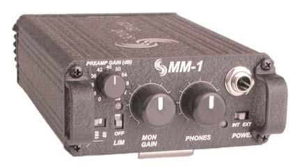 SOUND DEVICES MM-1 Microphone Preamplifier with Headphone Monitor User Guide and Technical Information Sound Devices, LLC 300 Wengel Drive Reedsburg, WI 53959 USA Voice (608) 524-0625 Fax