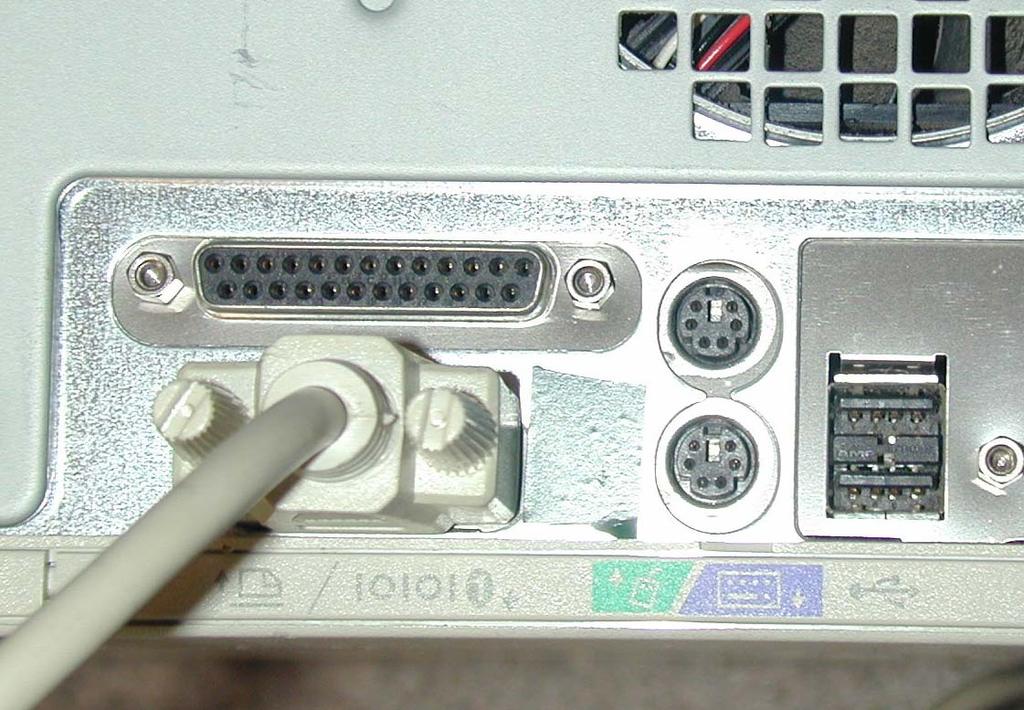 Connect 9 pin connector ( small end)