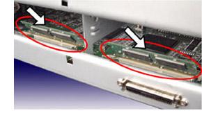 Remove the screws on the rear side of the scanner, and remove the covers. 9.1 Additional memory board 2.