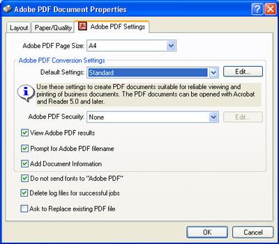 3.1 Scanning double sided documents 3.4 Saving scanned images in PDF format (Continued from the previous page) 3. Click the [Properties] button. 4. Click the [Adobe PDF Settings] tab. 5.