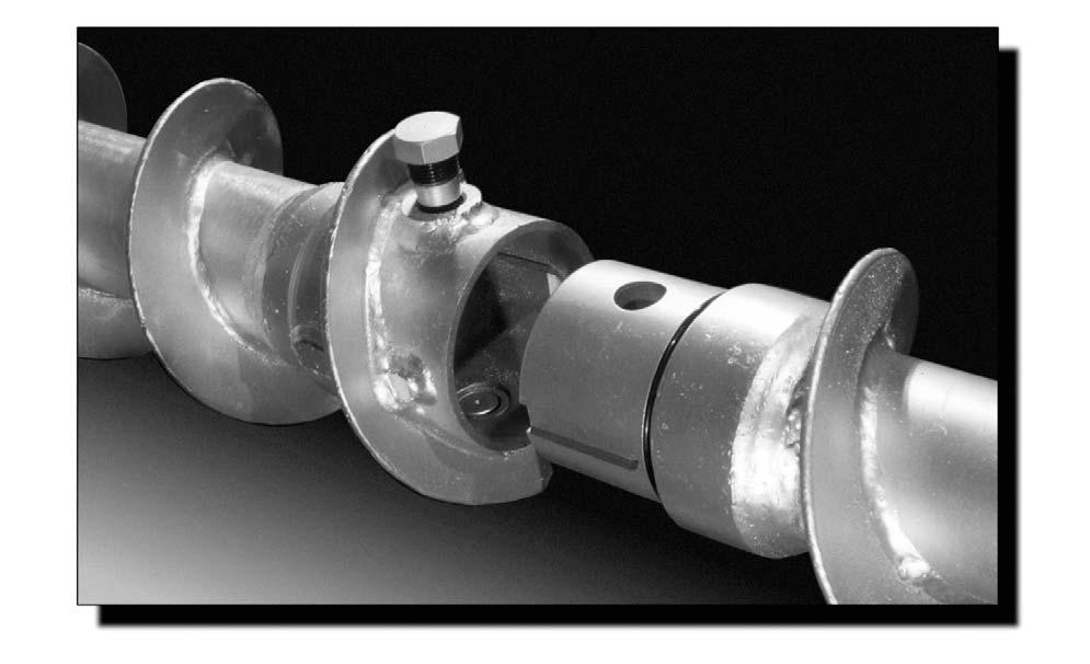 CME Hollow Augers CME key-type hollow augers have a patented coupling design. This unique key-type design permits the augers to be reversed in the hole without coming apart.