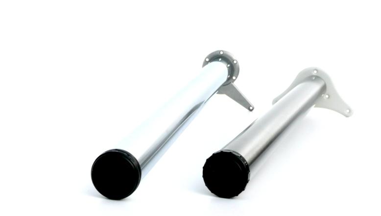adjustable carcase support legs & plinth clips Exposed Carcase Leg - 145mm high stainless steel legs with height adjustment