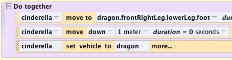 Step 3: Gluing the Princess To change the vehicle of an object during an anima:on, click on the