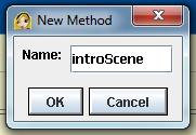 Writing the Intro Scene In the box that pops up, name the method introscene. Now it s time to write the method. Have your host introduce the tour, and say some basic facts about your topic.