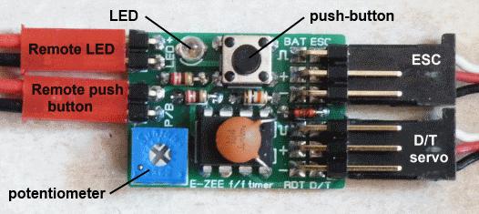 The remote pushbutton & LED are used if the timer is inaccessible..they mimic the same items provided on the timer.