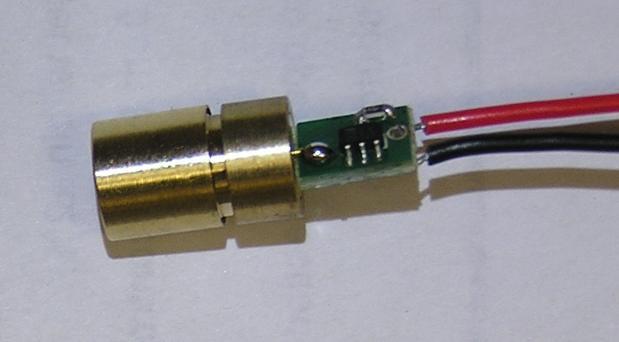 Figure 15: Laser Module with insulation removed Slide a 3/4 inch long piece of 3/8