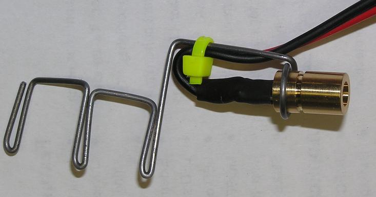 Figure 20: Wire Strain relief Bend the wires back towards the back of the clip. Keeping them aligned and flat. Figure 21: Wire routing.