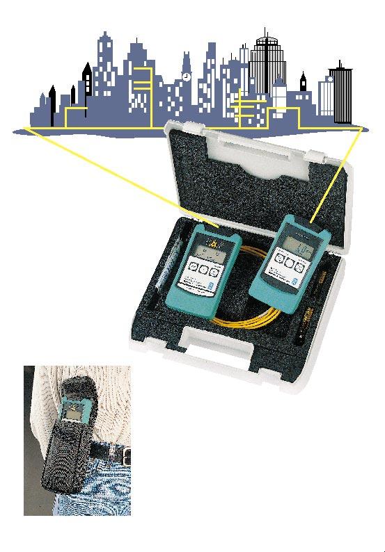 The ideal pair for everyday measurements on single-mode fibers (1310/1550 nm) now available all in one as the WG OMK-6 Optical Test Kit Belt pouch. The practical solution. One with each instrument.