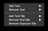 You can, for example, add any number of tools to a Tool Tab by right-clicking and choosing Add Tool and select the desired tool from the menu.