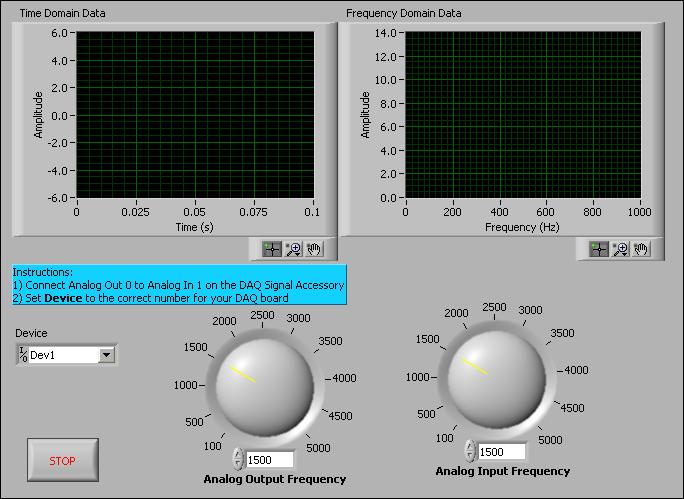 Lesson 4 Analog Input Exercise 4-1 Objective: Sampling Rate and Aliasing To demonstrate aliasing and the effects of sampling rate on an input signal. 1.