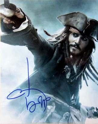12. Johnny Depp "Pirates of the Caribbean" 8 x 10 Color Photo Cost to Non Profit: $280.00 13.