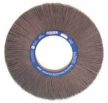 ATB FASCUT WHEEL BRUSHES - FLEXIBLE These brushes, with long trim and moderate density, are ideal for applications requiring a high degree of conformability.