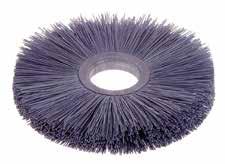 ATB WHEEL BRUSHES ATB MONARCH WHEEL BRUSHES This narrow face wheel brush features the same abrasive cutting power as our wide face brushes but with a narrower face and longer trim.
