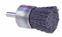 ATB END BRUSHES ATB end brushes are frequently used for power transmission gear deburring, to fit into tight areas too small for wheels and discs.