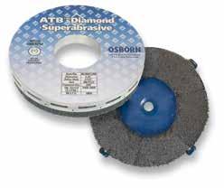 specified and are priced separately. Please call customer service for more information. Grit Arbor Hole Fill Trim Face Width Std Pk Item No. 6 240 1-1/4 0.040 1 1/4 1 41004 6 400 1-1/4 0.