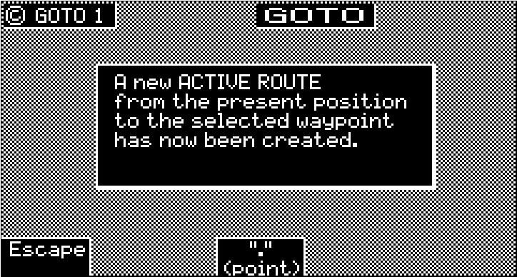 Waypoint 0, the first waypoint, is your Point of Departure, or the position you were at when you created the route.