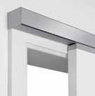 Sliding door box type C, for single-leaf sliding doors This version also has a vertical stop fitted in the frame.