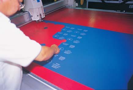 Automated Mat Cutter Desco s automated mat cutter can cut accuracy and repeatability to in thousandths of an inch.