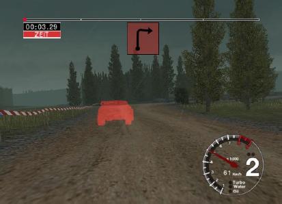 Figure 3: The follow-me -car driving the perfect line. Taken from [7] is e.g. the follow-me car driving the perfect line on the street (Figure 3), in a role playing game it is the navigation map which leads the player to the next quest.