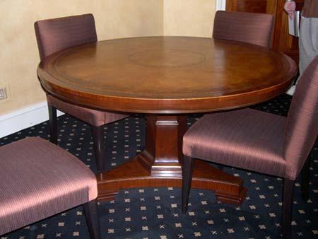 350.1 leather inlaid card table