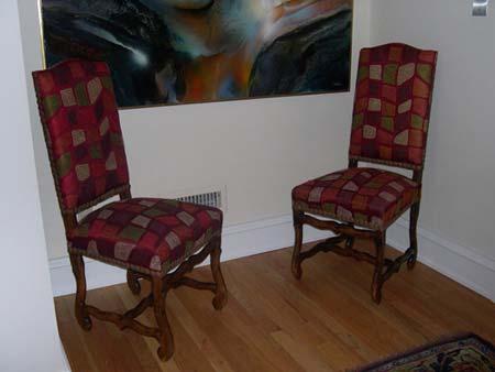 354 straightback chairs, geometric