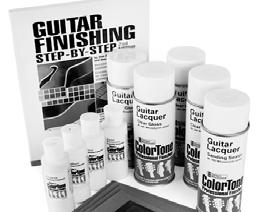 Finishing Introduction to finishing and materials We recommend finishing the neck and body separately, for a better job of sanding and buffing.