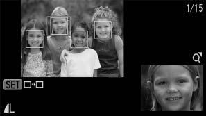 (If you zoomed in or out on a detected face, the size of the frame will revert to the original face size.