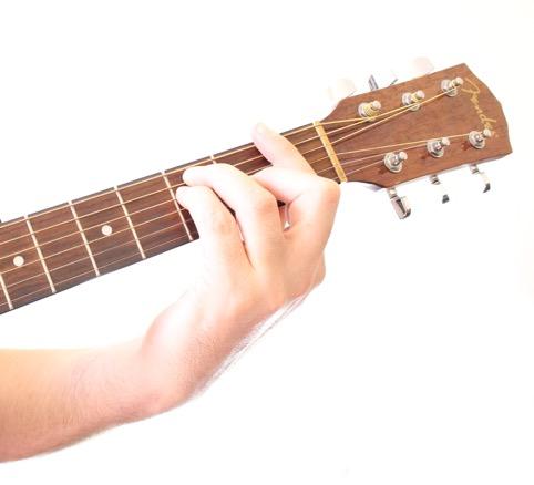 Barre Chords Shape of E As you can see in the picture above, if you disregard the bar or the index finger, you will notice that what is left is the form of an E Major chord.