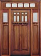 MAHOGANY ALLURING APPEAL CLEAR BEVELED GLASS