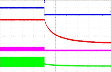 VSW 10V/div. 80us/div. Figure 10. Startup Through Enable Waveform 80us/div. Figure 11.