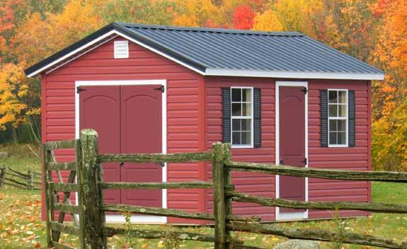 Our sheds are customizable to your needs! Ask a sales rep for a FREE quote!