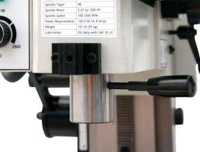 Changing Spindle Tools The tools you work with are centered in the micro mill spindle by the ER-6 collet. To remove a tool from the spindle:.