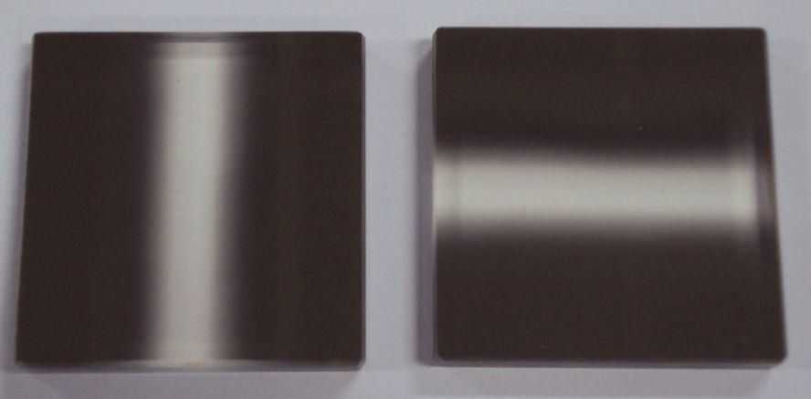 Figure 3. The photograph of the two manufactured 50-step transmission filters. Figure 4.