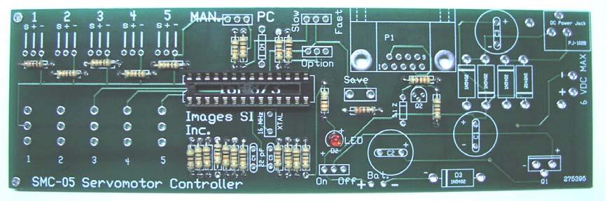 FIGURE 2 Install the 28-pin socket for the PIC16F873, match the orientation of the notch on the socket to the silk screen image printed on the board.