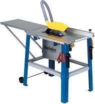 TABLE SAWS COMMON FEATURES Universal table saw in base configuration with ideal price/performance ratio Ideal for sawing beams, boards and wood-like materials in the workshop and at construction