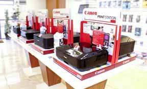 Canon Pixma Instore Demo Promotion Canon PrintStation Retail Store Promotion Canon and TiS are offering retailers the opportunity to display instore demonstration models at no cost to them and great
