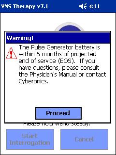 Generator Battery Life Projection Generator Near End of Service Warning Instant update to
