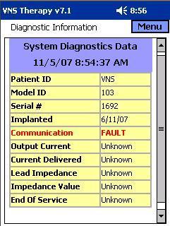 Output Warning Common Diagnostic Errors Communication problems during a diagnostic test can result in the