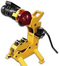 Quickly cuts steel pipe with minimal burr. Great for cutting pipe for groove joining. Heavy-duty design is perfect for field or shop use. Quiet operation.