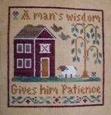 "Wisdom" in Little House Needleworks+Crescent Colours'