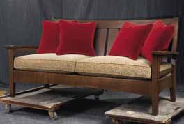 The Fayetteville Settle is an adaptation of a circa 1910 Leopold Stickley original.
