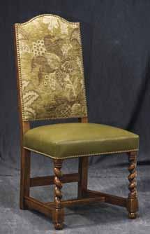 72090-A Tully Arm Chair H44½ W24½ D25 arm height 27½ Twist turned front legs.