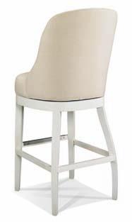 bar. 390-006 Counter Stool w20 d26 h41½ in. Seat height: 25 in.