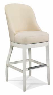 Fabric or Leather (390-06L) Bannister Collection 390-005 Bar Stool w20