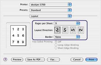 Chapter 6 Printing multiple pages on a single sheet of paper Use the printer software to print multiple pages of a document on a single sheet of paper.