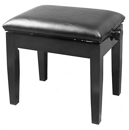 ARTIST BENCHES ARTIST BENCHES STANDARD, DUET AND PETITE SIZES Both the standard and duet size benches have the most up-to-date mechanism on the market that assures a smooth, easy seat height