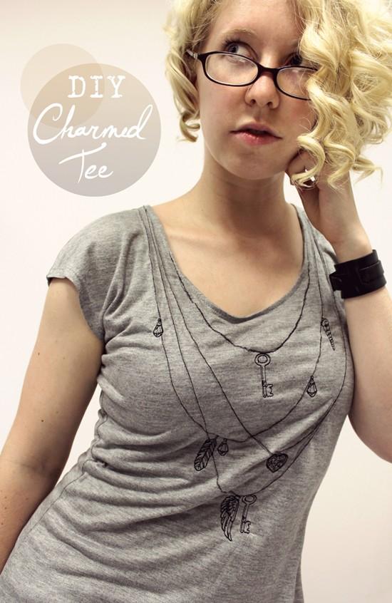 Charmed Tee Looking for a big impact even with an itty bitty hoop? It s time to lead the charmed life.