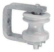 IB135 insulator, 11/16 in. round mounting hole. All ferrous parts are hot dip galvanized.